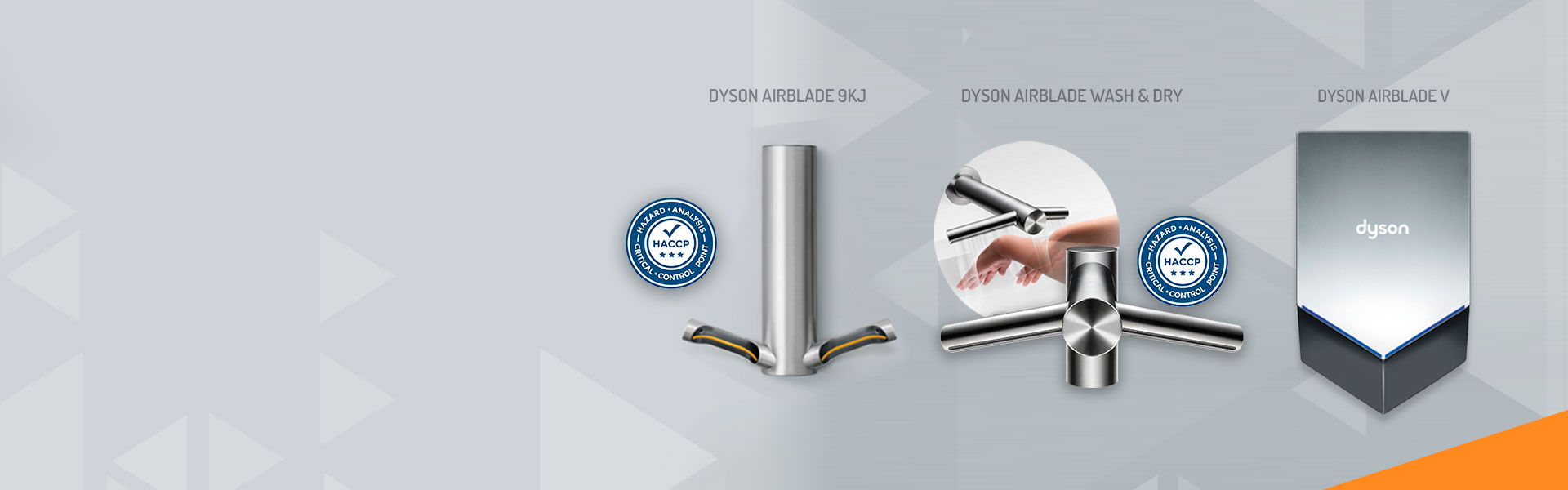 Gama completa de secadores de mãos Dyson Airblade